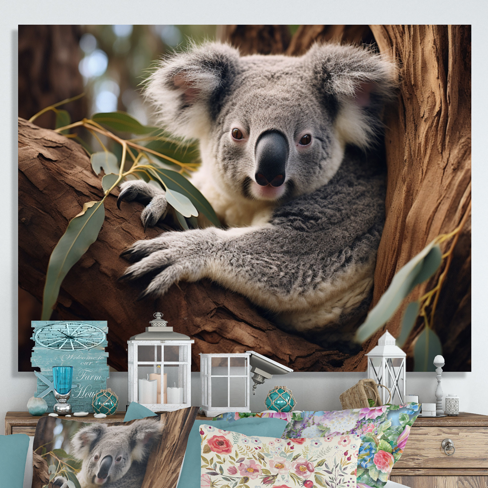 Ebern Designs Australia Koala Haven I - Animals Wall Art Living Room ...